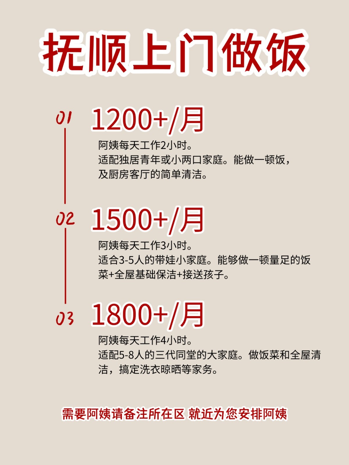 2026抚顺上门做饭阿姨包月2200码住