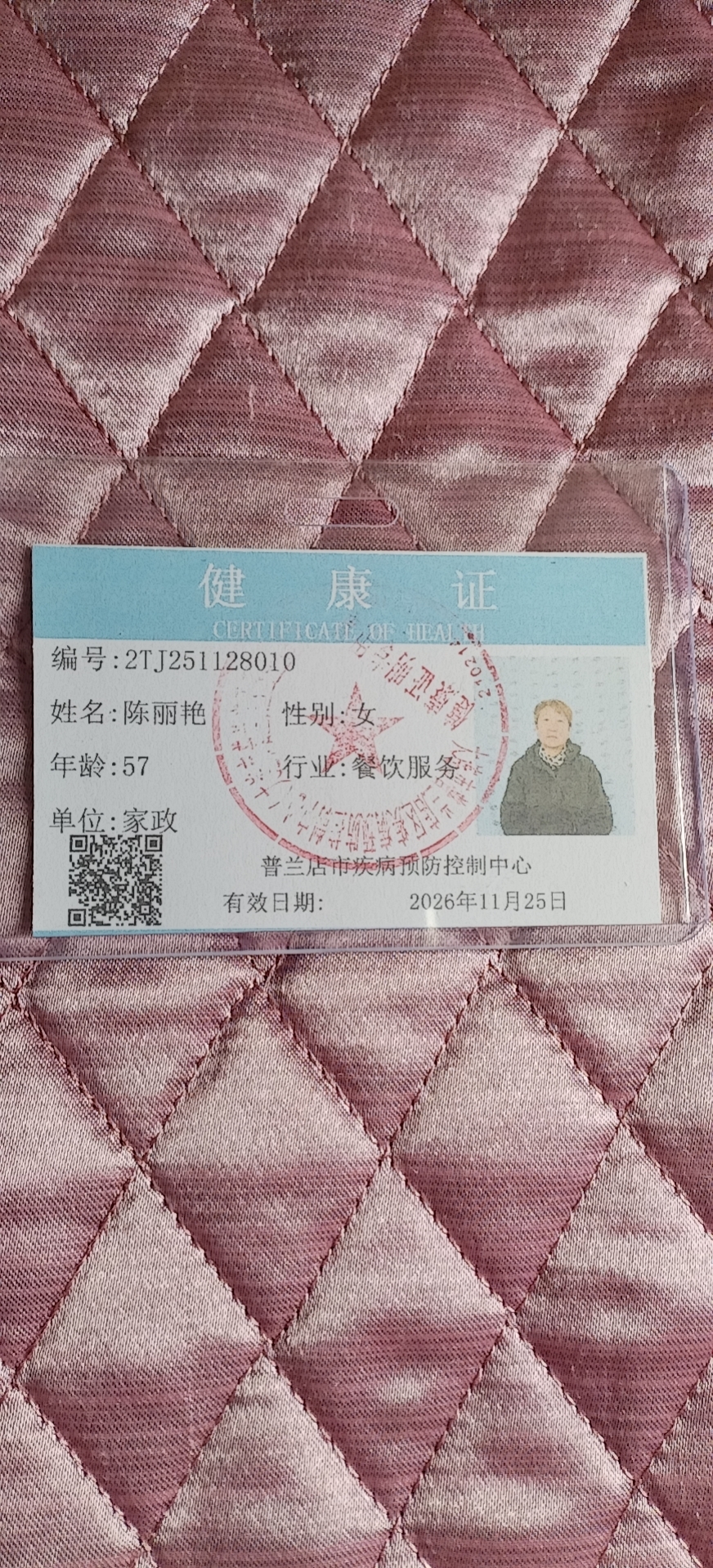 陈阿姨照片