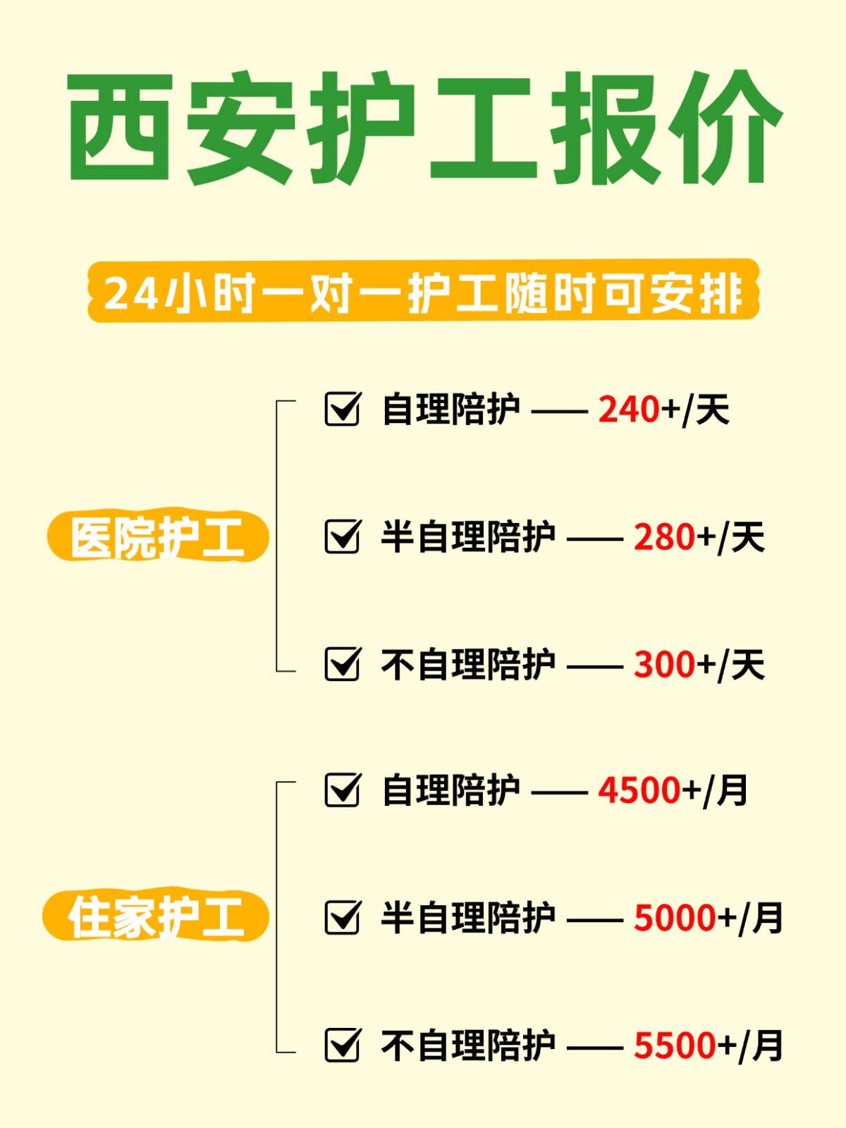 ?西安各大医院护工,随时可安排!