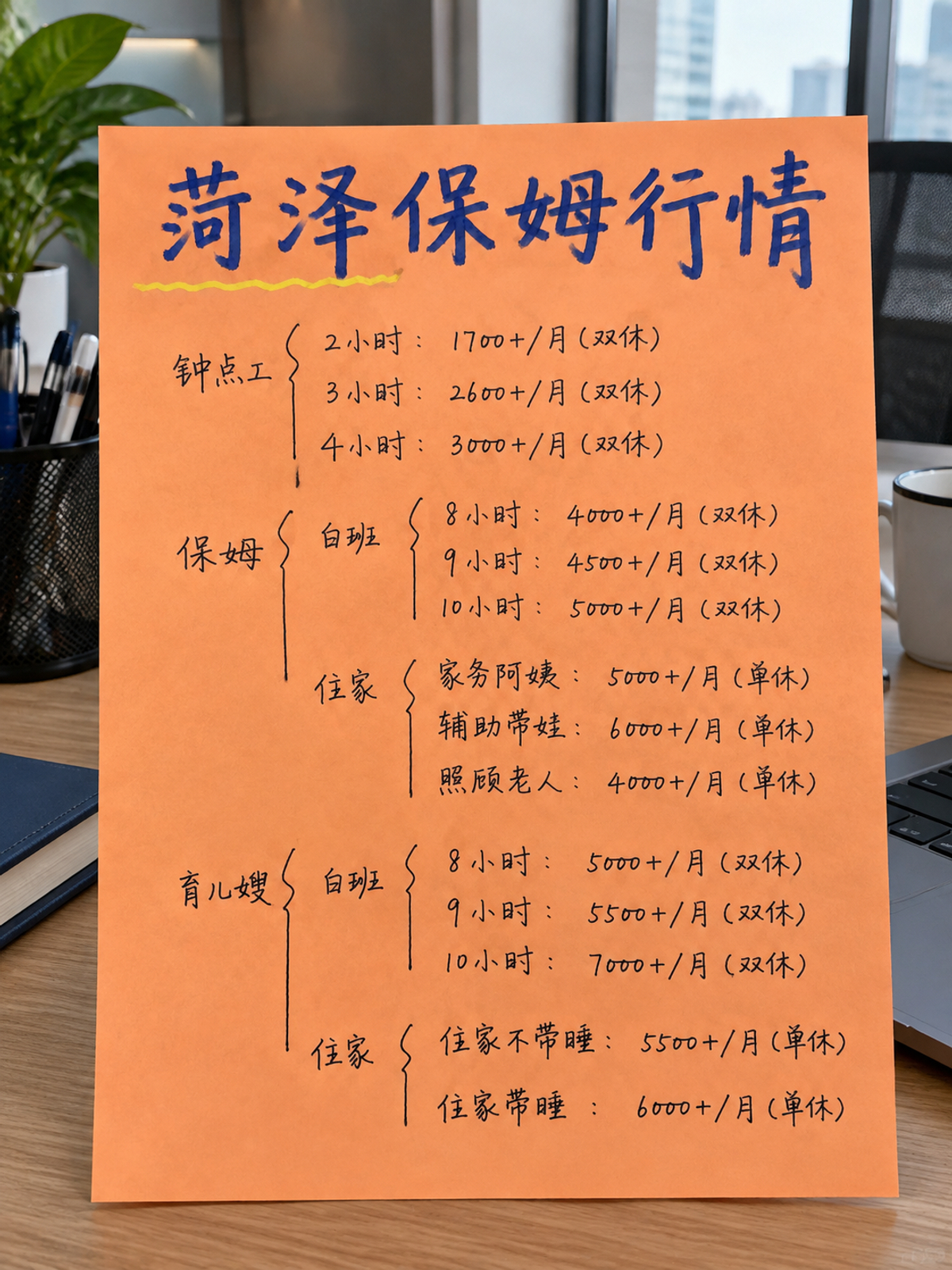 在菏泽找保姆多少钱?本地市场价格表